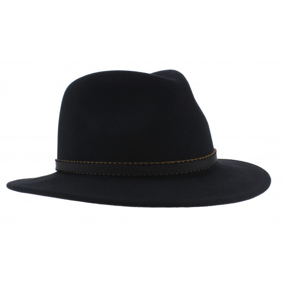 Delaware Valrico Black Felt Hat - Stetson Delaware Valrico Black Felt Hat - Stetson