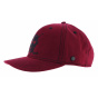 Burgundy California Brushed Twill Snapback Cap - Stetson