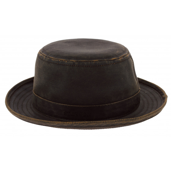 Chapeau Porkpie Vintage Marron - Stetson Chapeau Porkpie Vintage Marron - Stetson
