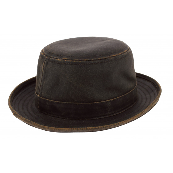 Chapeau Porkpie Vintage Marron - Stetson Chapeau Porkpie Vintage Marron - Stetson