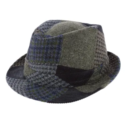 Boston Trilby Patchwork Wool Hat - Stetson Reference: 7060 | Traclet Hat Shop