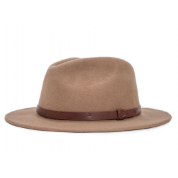Camel Wool Felt Messer Fedora Hat - Brixton