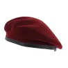 Paratrooper Commando Beret Amaranth Wool - Laulhère Reference: 7077 | Traclet Hat Shop