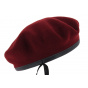 Paratrooper Commando Beret Amaranth Wool - Heritage by Laulhère