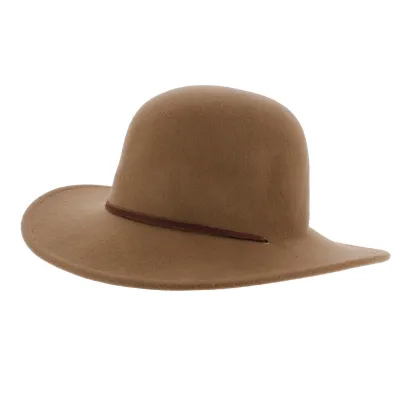 Camel Tiller Wide Brim Hat - Brixton Reference: 7081 | Traclet Hat Shop