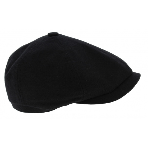 Black Wool Baron Hatteras Cap - Stetson