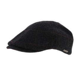 Stockton Wool Anthracite Flat Cap - Stetson