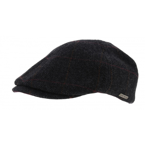 Stetson Stockton Flat Cap Anthracite Wool