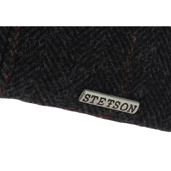 Stetson Stockton Flat Cap Anthracite Wool
