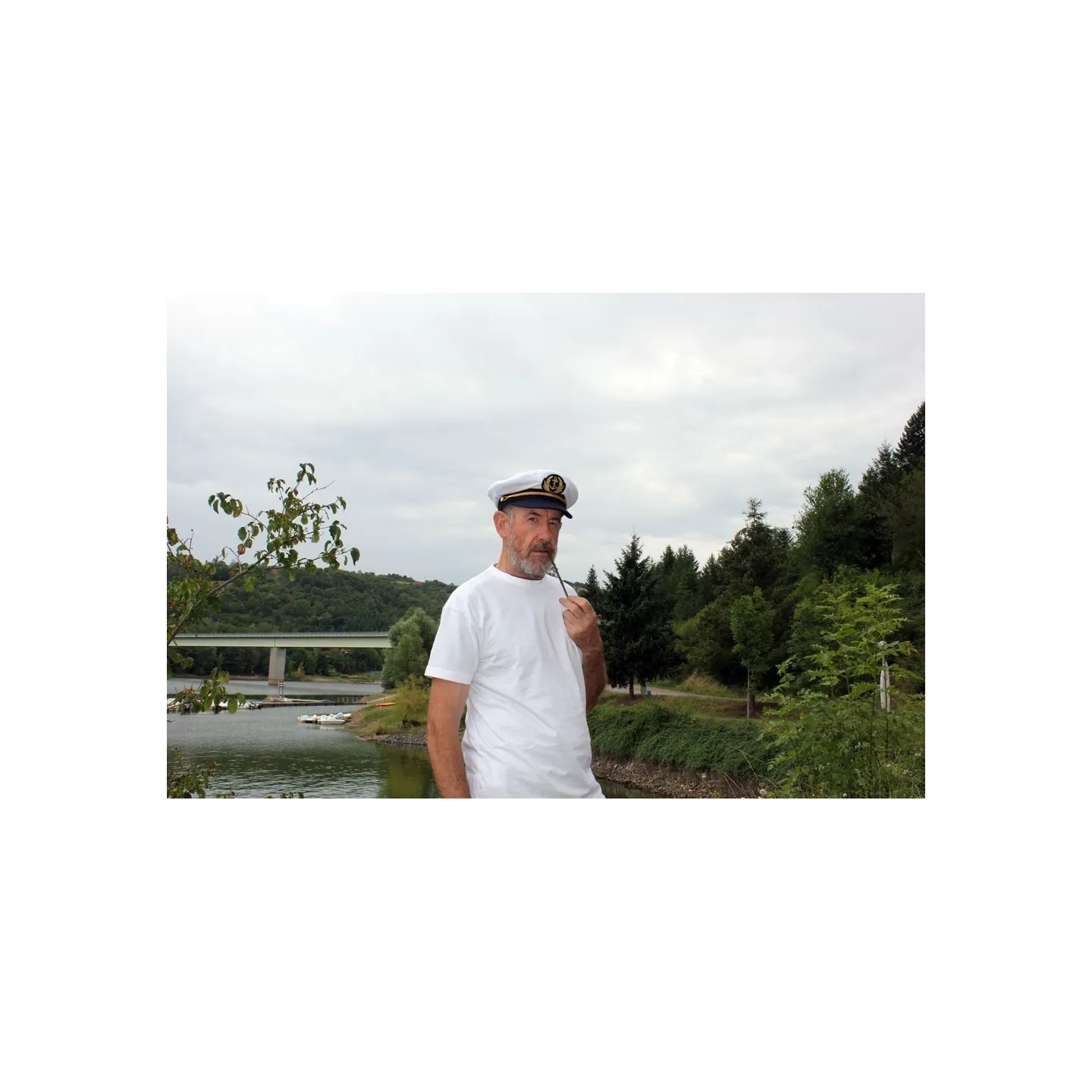 Men's cap Marin Commodore Cotton White - Traclet