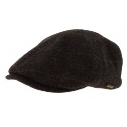 Casquette Plate BrownWood Laine - Stetson