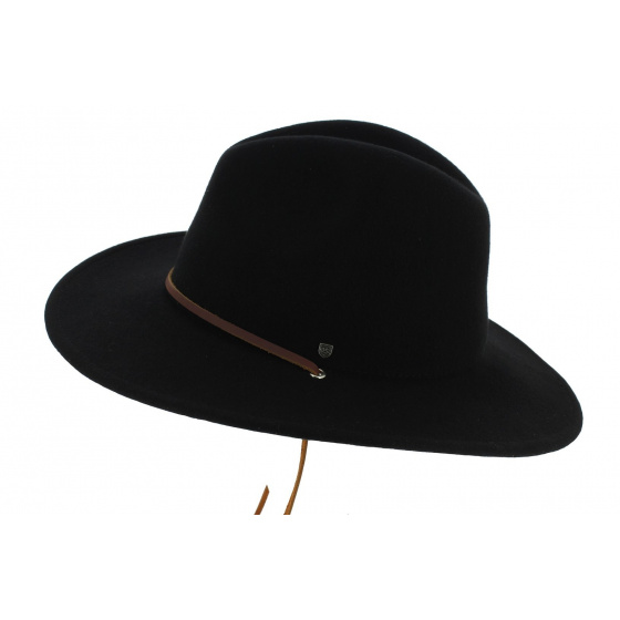 Traveller Field Hat Black Wool Felt - Brixton
