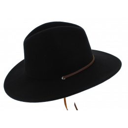 Traveller Field Hat Black Wool Felt - Brixton