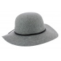 Sarine Felt grey wool floppy hat - Barts