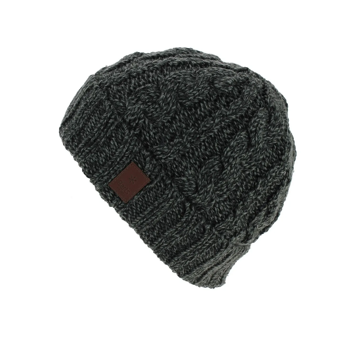 Bonnet Court Twister Turnup Acrylique Gris - Barts Reference : 7121 | Chapellerie Traclet