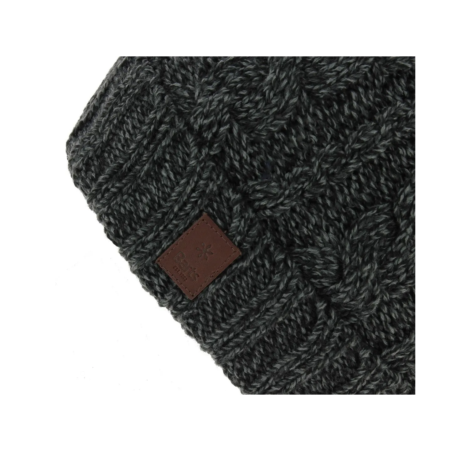 Bonnet Court Twister Turnup Acrylique Gris - Barts Reference : 7121 | Chapellerie Traclet