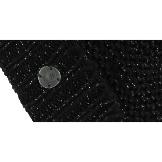 Candice Short Black Acrylic Beanie - Barts