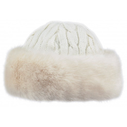 Bonnet-Toque Cable Fausse Fourrure Marron - Barts
