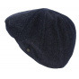 Blue Cotton Denim Flat Cap Stetson