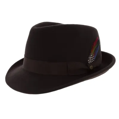 brown elkader felt hat - Stetson Reference: 584 | Traclet Hat Shop