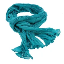 Turquoise Blue Cotton Twisted Cheche - Traclet Reference: 4621 | Traclet Hat Shop
