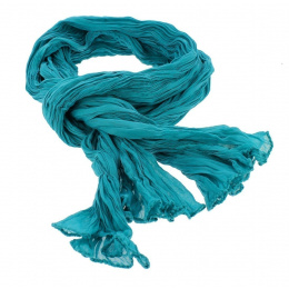 Turquoise Blue Cotton Twisted Cheche - Traclet
