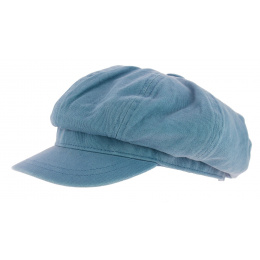 Light Blue Cotton Newsboy Cap Cruz - Aussie Apparel