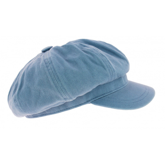 Light Blue Cotton Newsboy Cap Cruz - Aussie Apparel