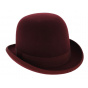 Papa Wenba Burgundy Bowler Hat