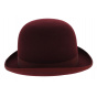 Papa Wenba Burgundy Bowler Hat