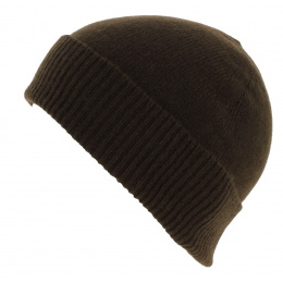 Brown Cashmere Beanie Bolzano - Traclet
