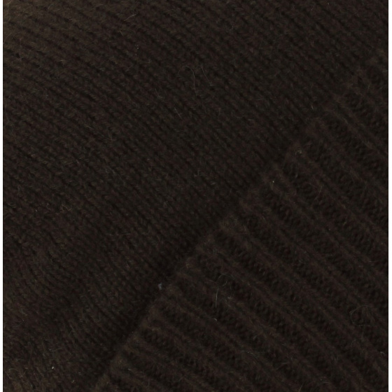 Brown Cashmere Beanie Bolzano - Traclet