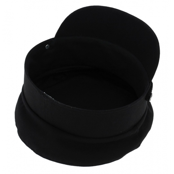 Casquette Marin Padock Coton Noir - Traclet