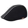 Duckbill Cap Marl Stripe 507 Black/Grey - Kangol Reference: 428 | Traclet Hat Shop