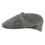 Black Wool Herringbone Cap - Kangol
