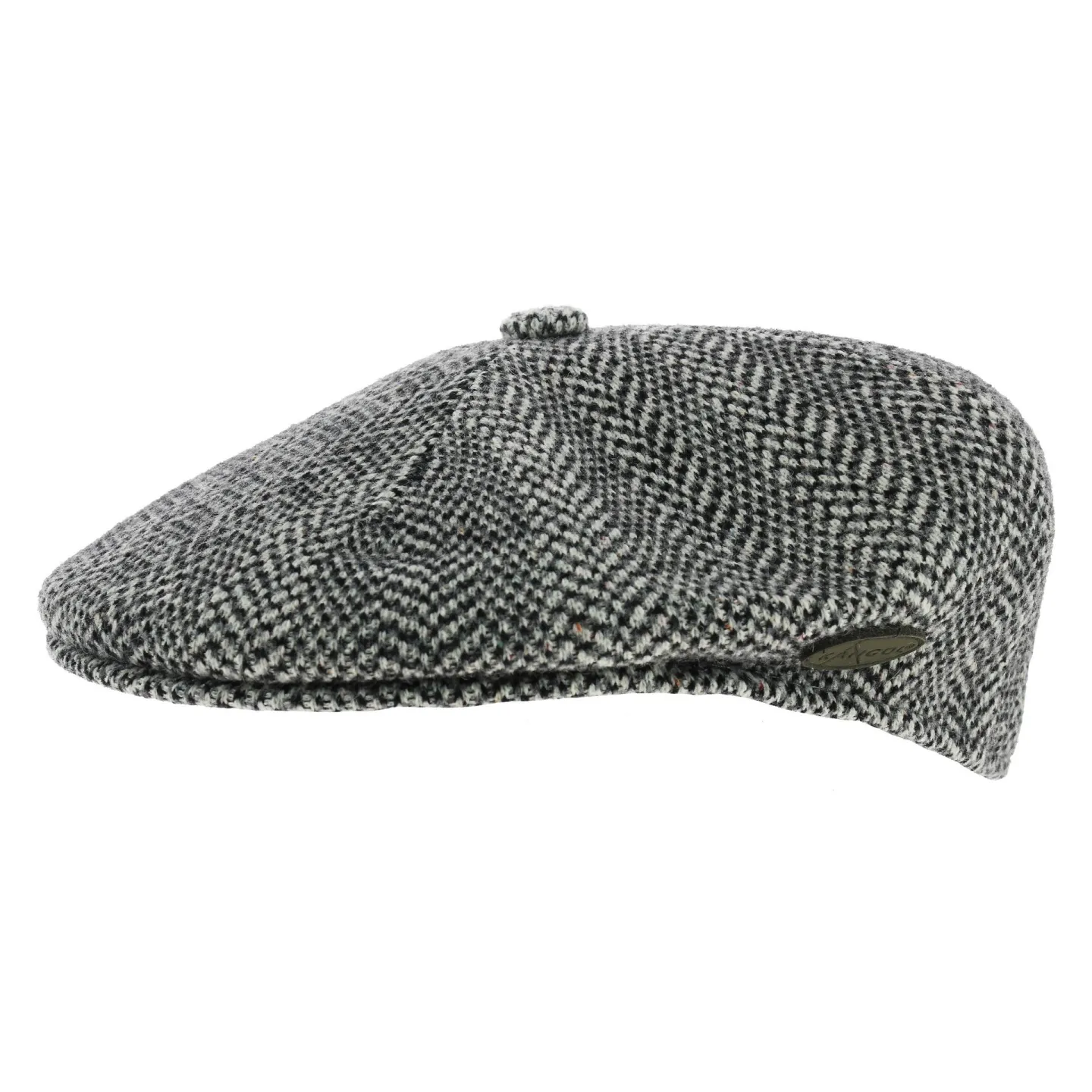 Wool Herringbone Cap Beret - Kangol-black Reference: 1103 | Traclet Hat Shop