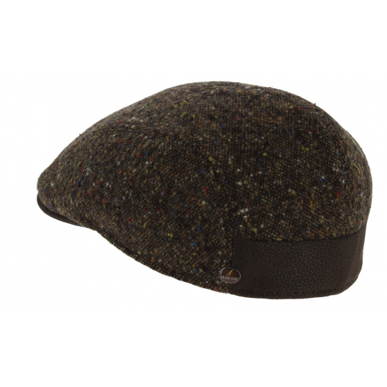 Tokio Domed Cap Brown Wool - Traclet by Marone