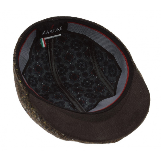 Tokio Domed Cap Brown Wool - Traclet by Marone