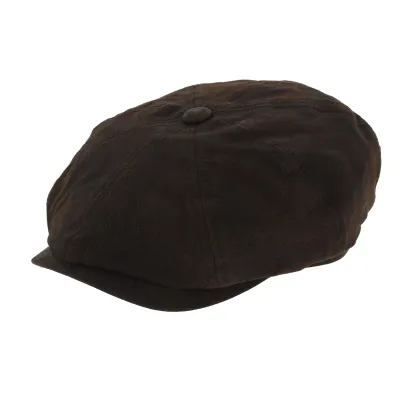 casquette hatteras cuir burney stetson marron Reference : 7179 | Chapellerie Traclet