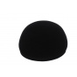 Black Domed Felt Fur Cap - Borsalino