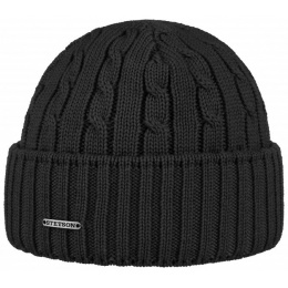 Stetson Georgia Wool Beanie in Black