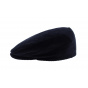 Flat Velvet Cap - Navy