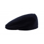 Flat velvet cap - navy