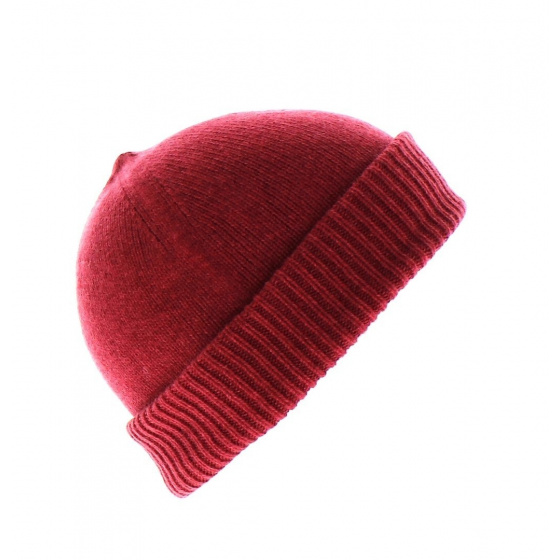 Bonnet cachemire classique groseille  Bonnet cachemire classique groseille
