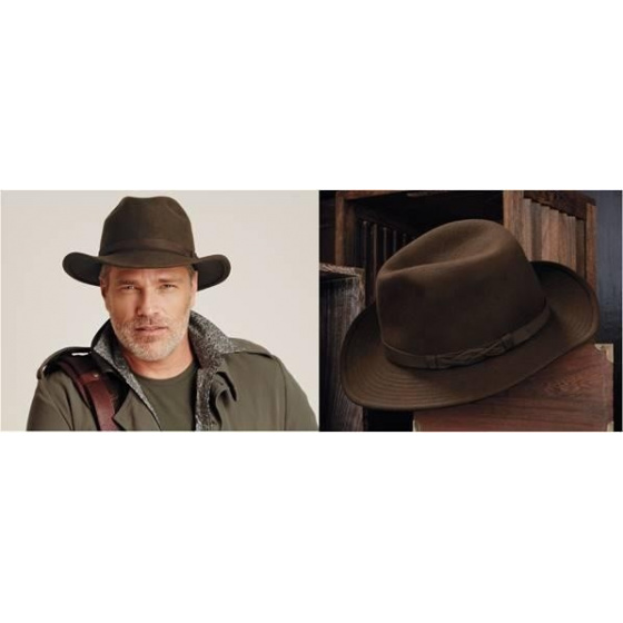 Brown TWF5 Tilley Felt Hat with Ear Flaps