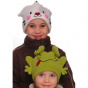 Pink rabbit fancy beanie