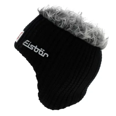 Black Wool Ear Flap Beanie Gisbert - Eisbär Reference: 7226 | Traclet Hat Shop