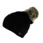 Black Aylin Lux MÜ Beanie - Eisbär