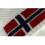Le Drapo Pompon Norvege White Hat Red