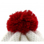 Le Drapo Pompon Norvege White Hat Red